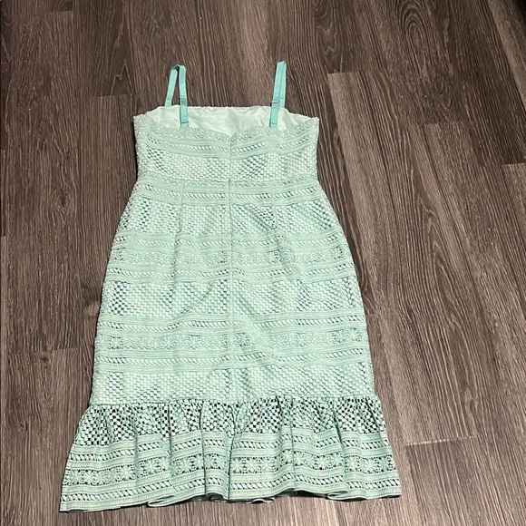 J. Crew Green Ruffled Spaghetti Strap Midi Dress - Picture 9 of 12